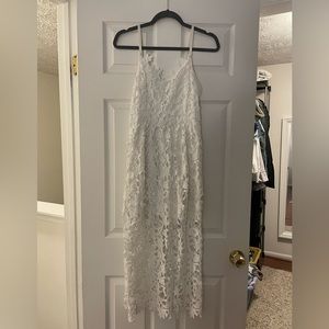 Bridal shower/ bachelorette party lace midi dress